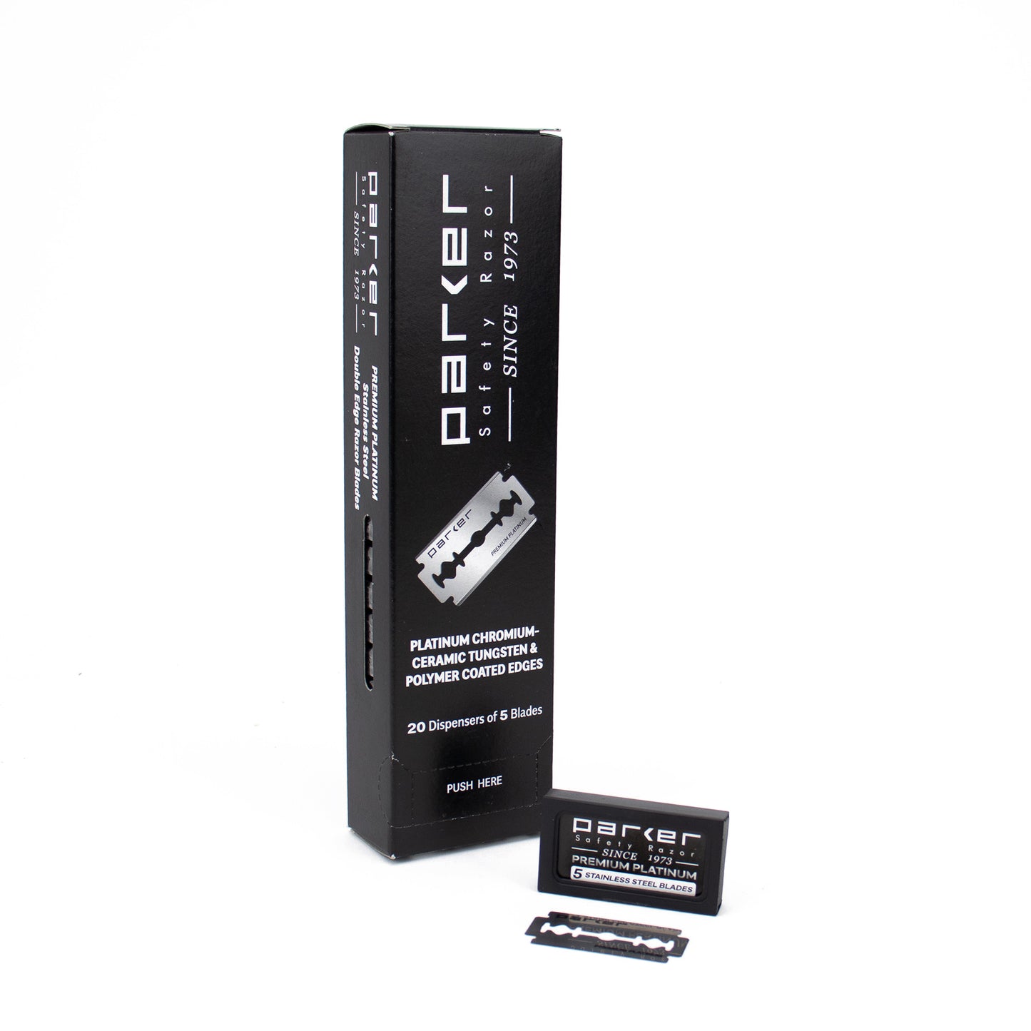 Parker Premium Platinum Double Edge Blades (20 x 5)