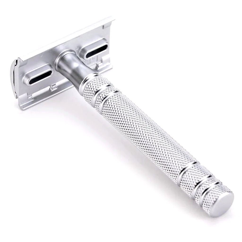 Feather AS-D2 Safety Razor - Matt Chrome