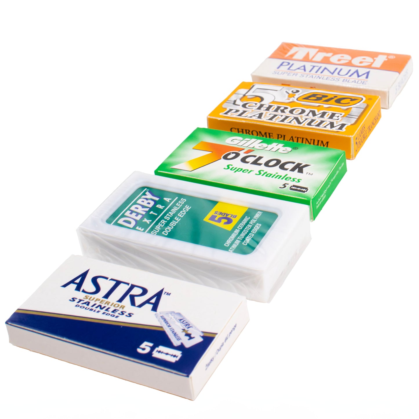 Roché Silver Razor + 5 Packs Of Razor Blades