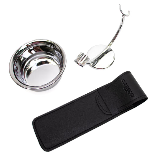 Shaving Accessory  Bundle - Silver