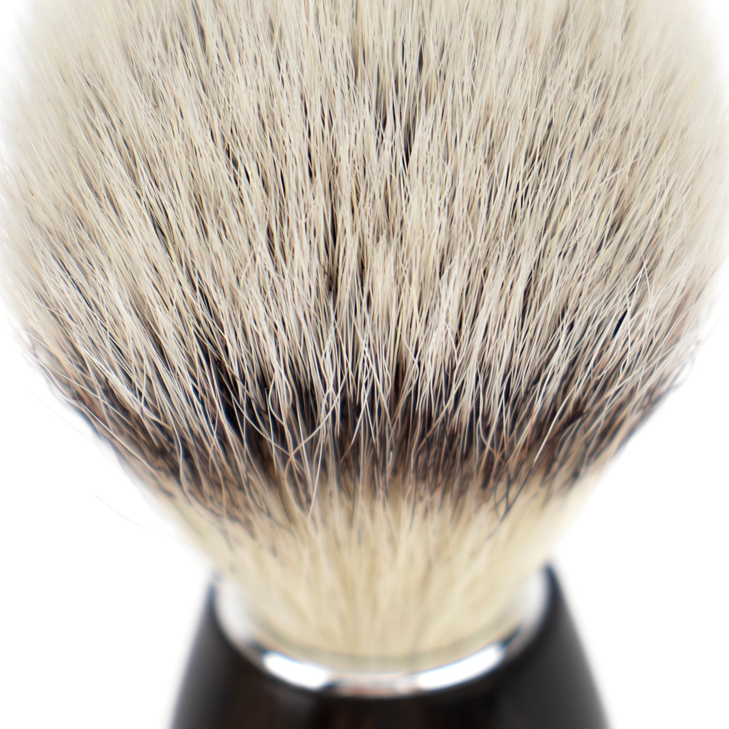 Dovo Badger Hair - Fibre Silver Tip Ebony Handle Shaving Brush