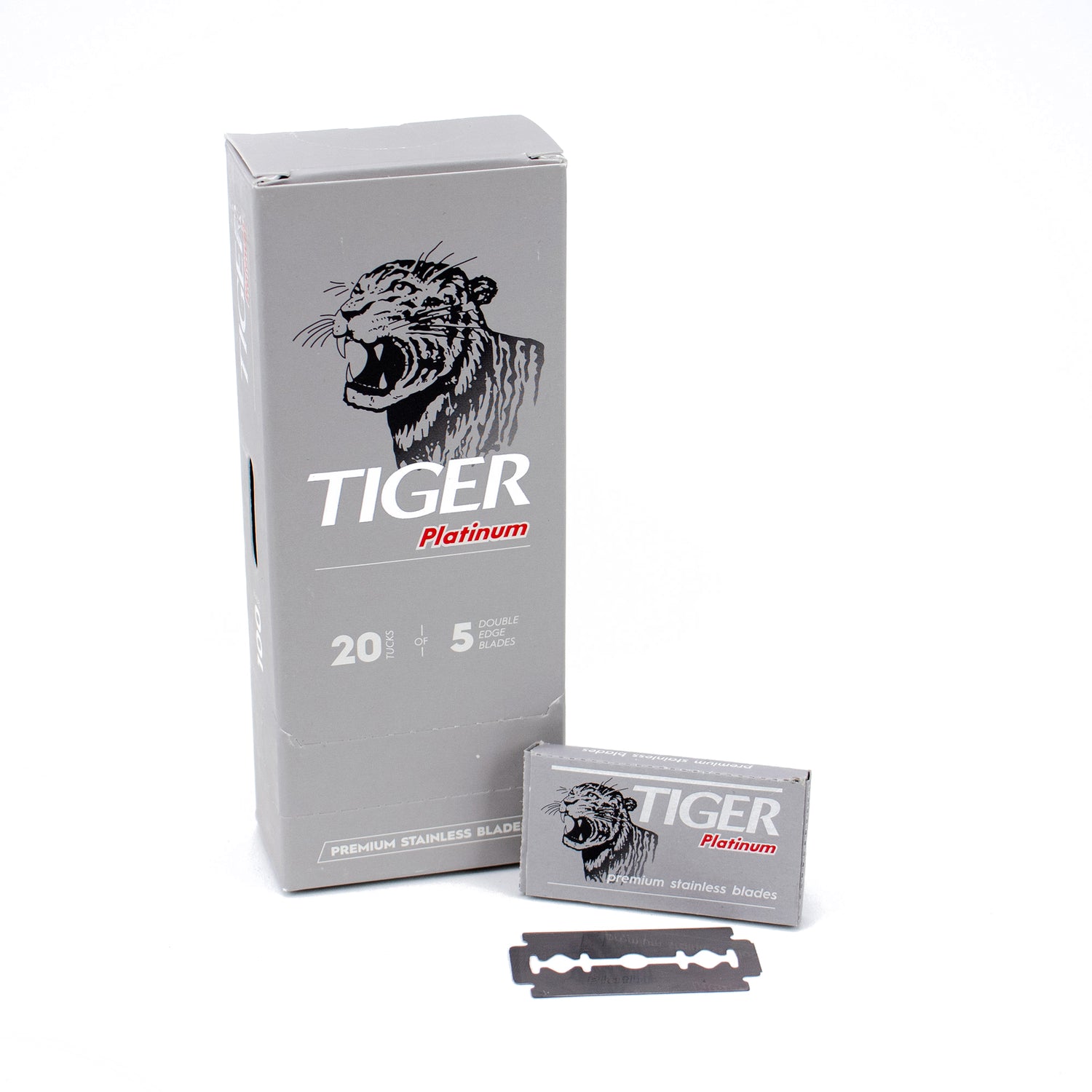 10 Tiger Platinum Double Edge Safety Razor Blades, 2 packs of 5 (10 bl –  ItalianBarber