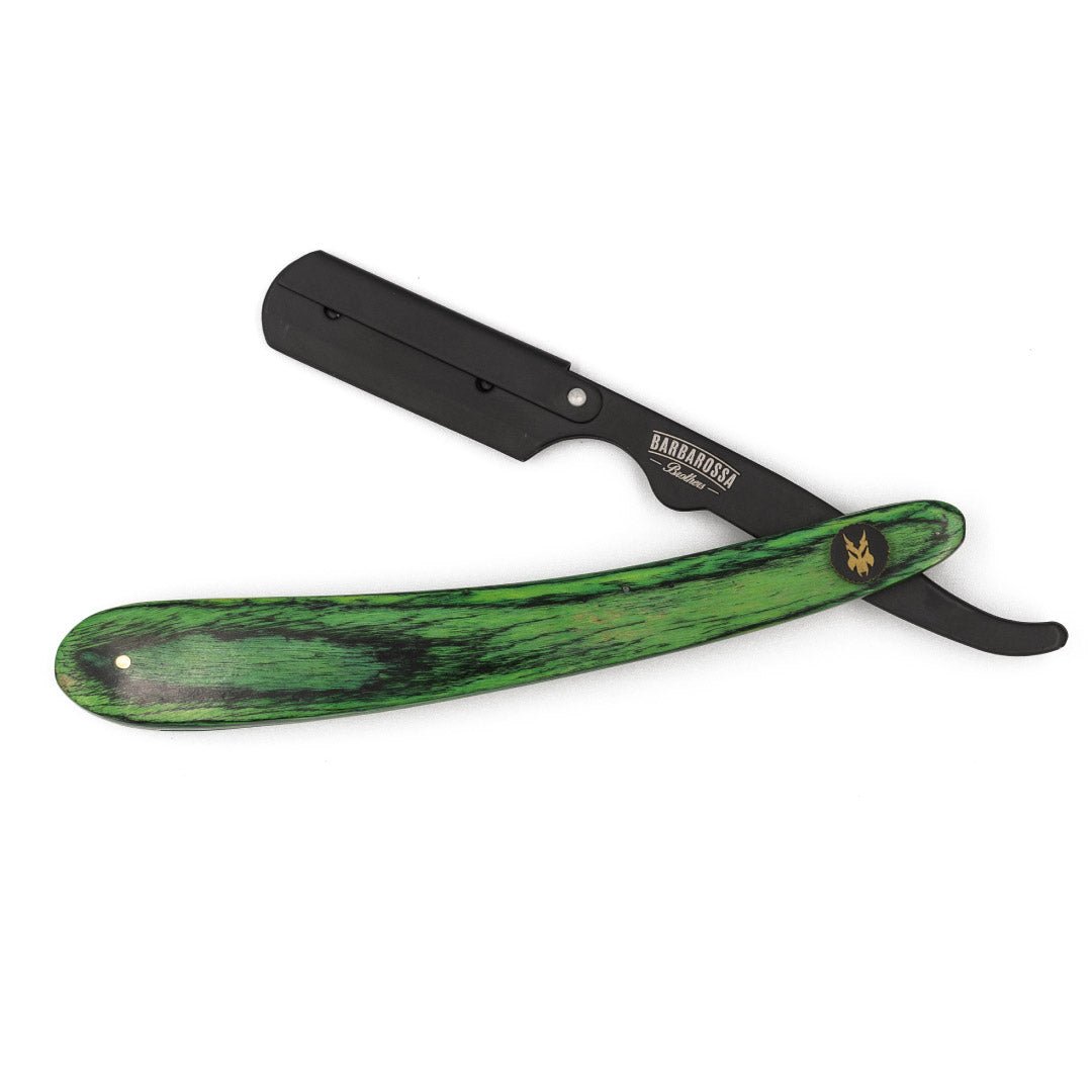 Cut Throat Razor - The Buccaneer in Green - Wooden