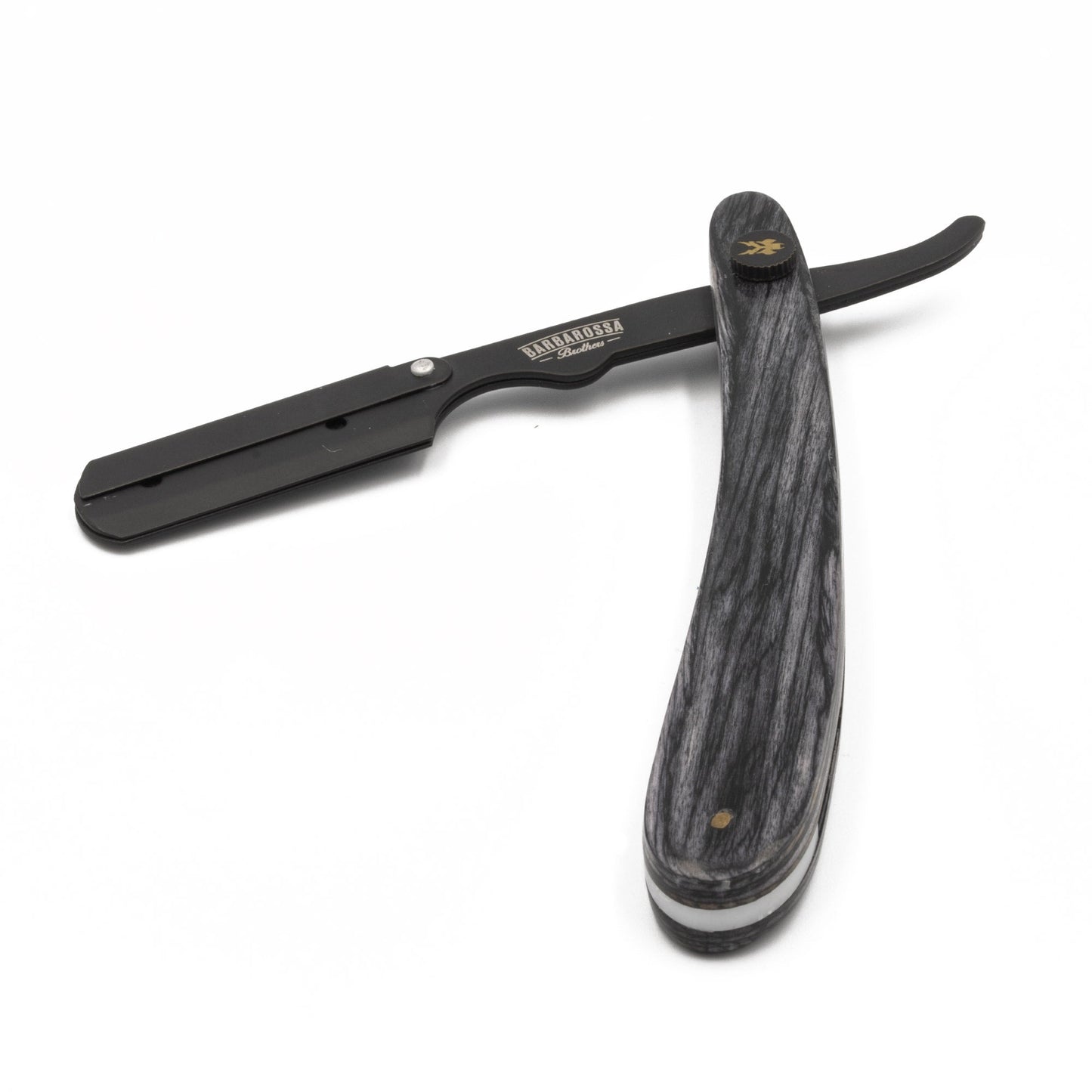 Cut Throat Razor - The Buccaneer in Grey - Wooden