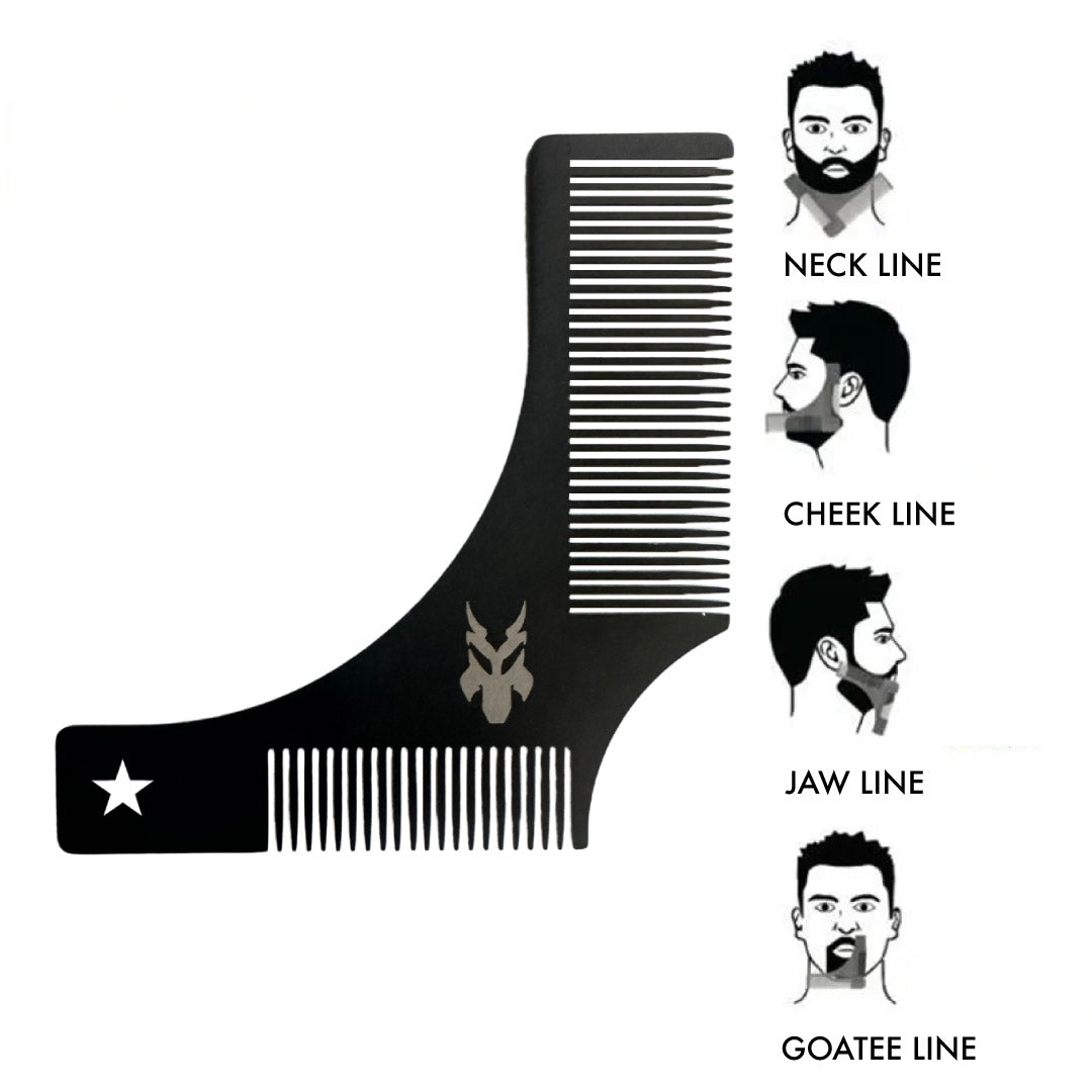 Metal Beard Shaping Comb