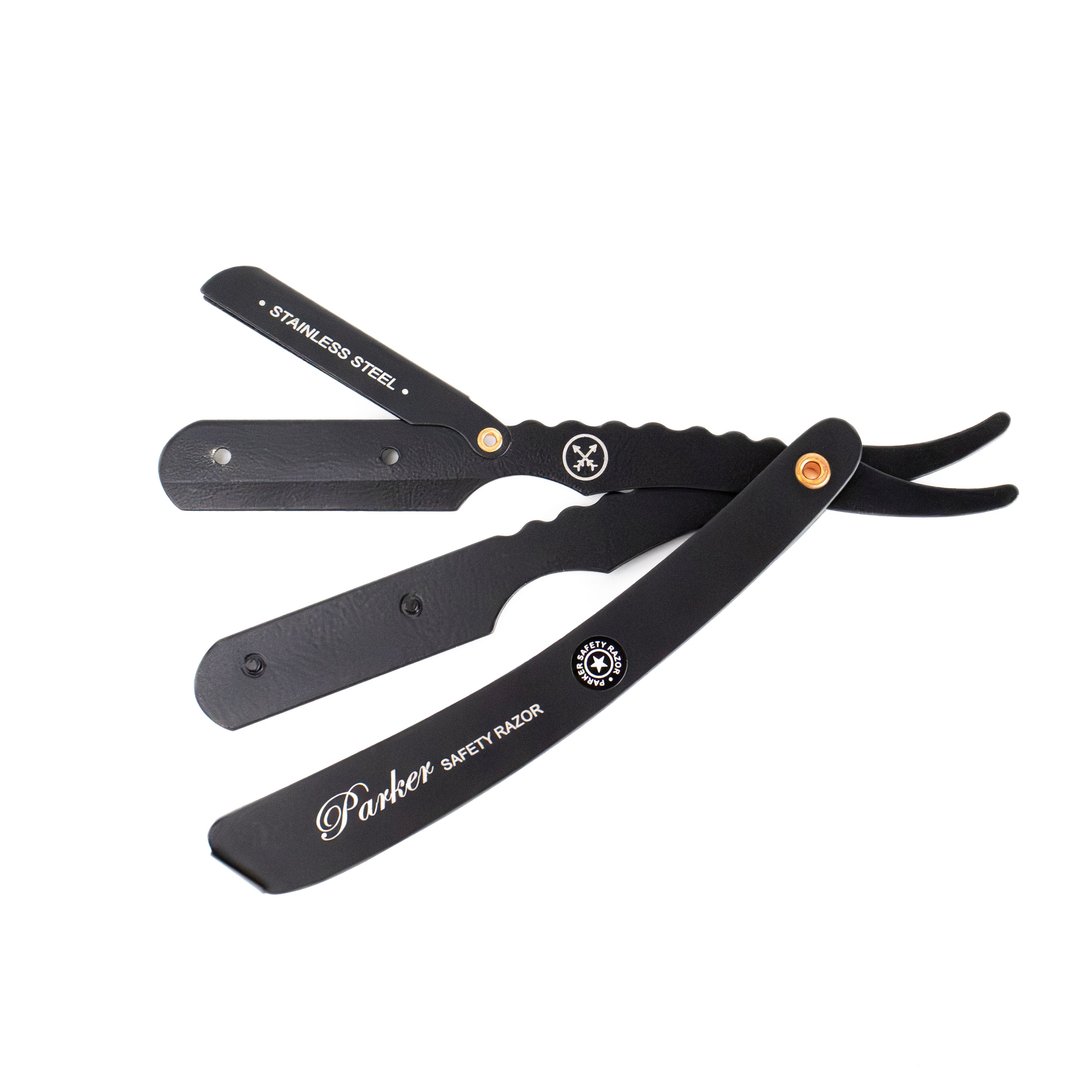 Parker Straight Razor - SRXBLK - Shaving Time