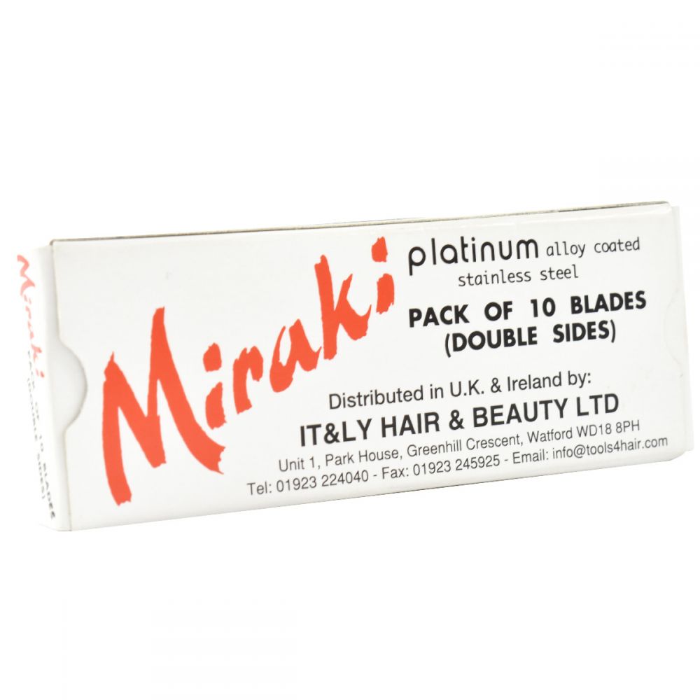 Miraki Platinum Stainless Steel Razor Blades